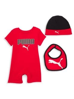 Puma Baby's 3-Piece Jersey Romper, Bib & Hat Set For Kids 9 Puma Baby's 3-Piece Jersey Romper, Bib & Hat Set For Kids -Cheap Sophia Webster Store unnamed file 385