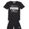 Puma Little Boy's 2-Piece Interlock T-Shirt & Shorts Set For Kids
