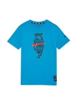 Puma Boy's Basketball Jersey T-Shirt For Kids Blue -Cheap Sophia Webster Store unnamed file 545