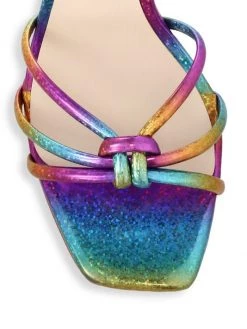 Sophia Webster Flo Flamingo-Heel Rainbow Metallic Leather Sandals -Cheap Sophia Webster Store unnamed file 610