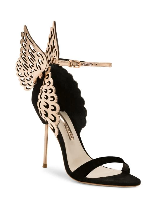 Sophia Webster Evangeline Metallic Leather & Suede Sandals 4 Sophia Webster Evangeline Metallic Leather & Suede Sandals - Image 2