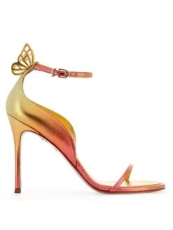 Sophia Webster Mariposa Metallic Leather Sandals