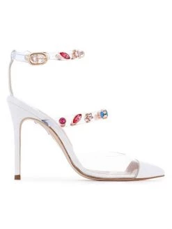 Sophia Webster Camille Embellished Ankle-Strap Pumps