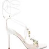 Sophia Webster Camille 100 Croc-Embossed Crystal-Embellished Ankle-Wrap Sandals