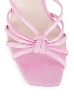 Sophia Webster Flo Flamingo Patent Leather Mid-Heel Mules -Cheap Sophia Webster Store unnamed file 782