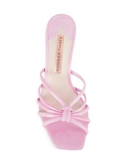 Sophia Webster Flo Flamingo Patent Leather Mid-Heel Mules -Cheap Sophia Webster Store unnamed file 783