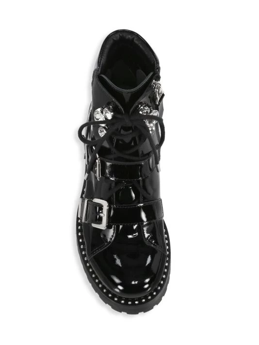 Sophia Webster Ziggy Crystal-Embellished Patent Leather Biker Boots 7 Sophia Webster Ziggy Crystal-Embellished Patent Leather Biker Boots - Image 5