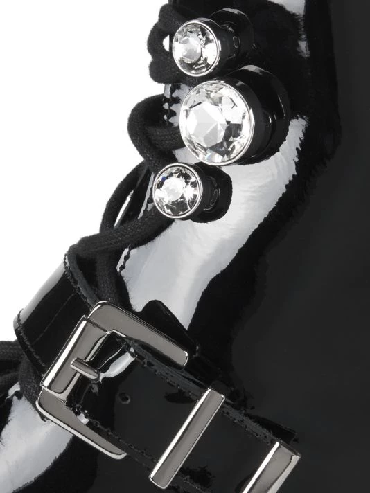 Sophia Webster Ziggy Crystal-Embellished Patent Leather Biker Boots 8 Sophia Webster Ziggy Crystal-Embellished Patent Leather Biker Boots - Image 6